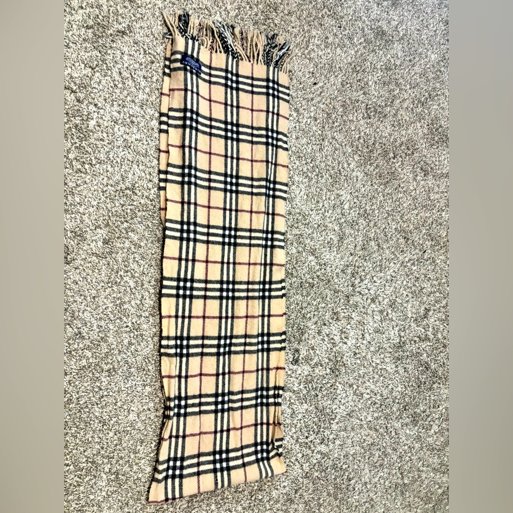 Burberry nova check print wool scarf